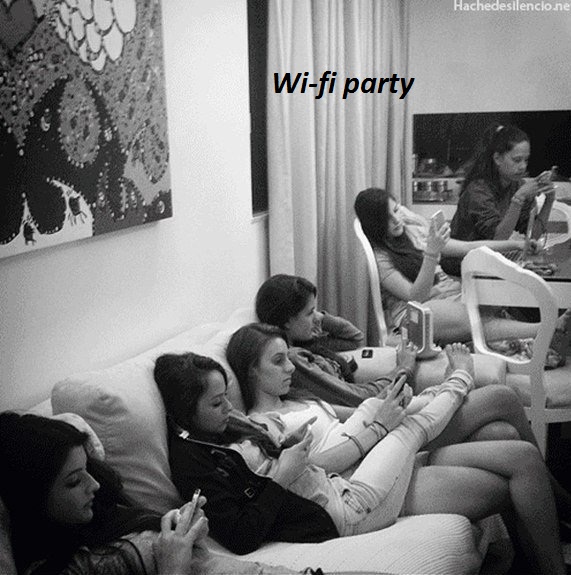 Картинки с надписями Wi-fi party